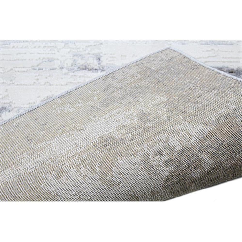 Bashian Collection 5' x 7.6' Ivory/Grey Area Rug - Premium Power Loom Polypropylene & Polyester - Perfect for Living Room, Entryway, Bedroom, Dining Room - Soft & Durable Home Decor Rug for High Traffic Areas