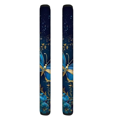 0 Blue Floral Butterfly