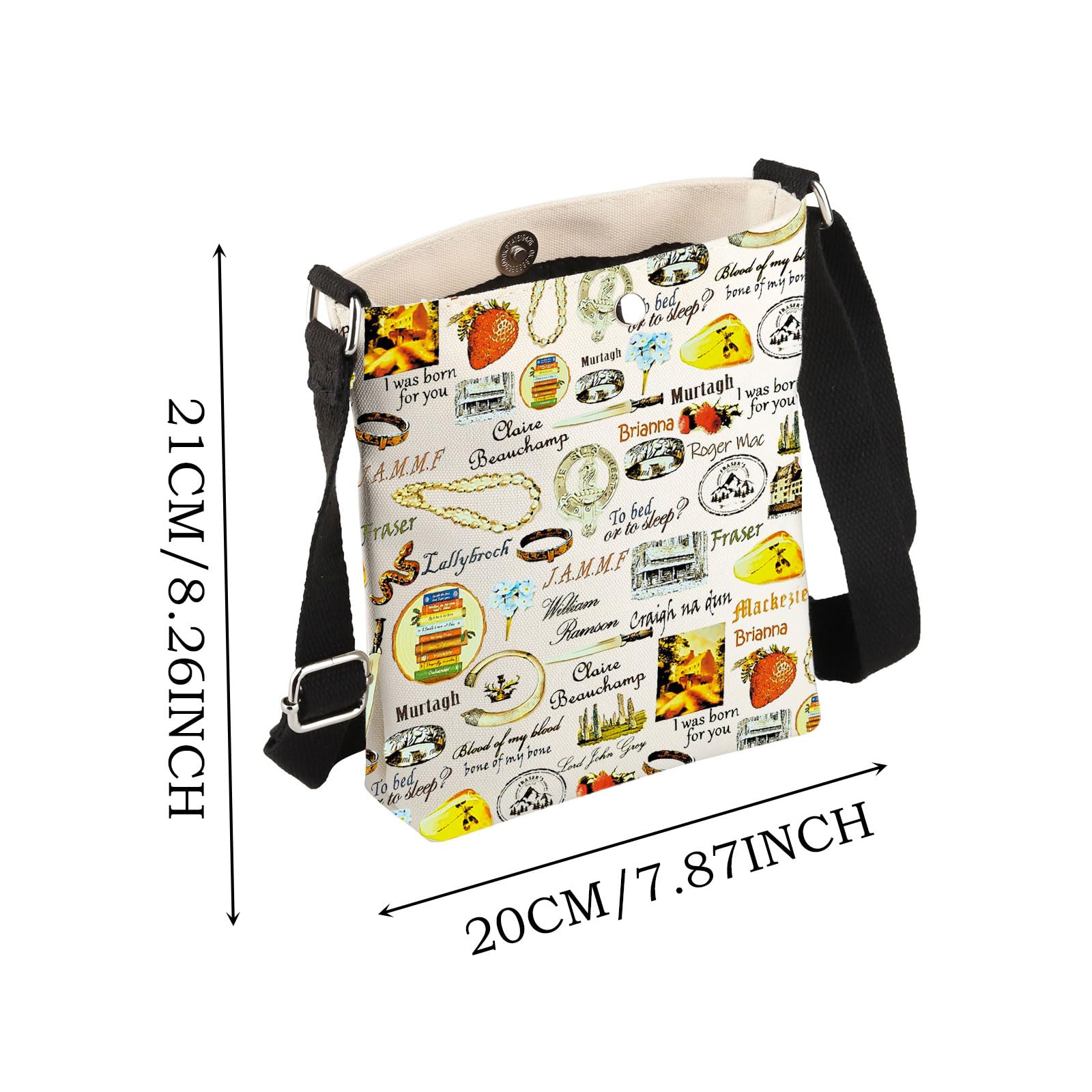 JYTAPP Scotland Scottish Merchandise Characters Makeup Bag - Dragonfly Print Crossbody Travel Purse for Women | Perfect Gift for Celtic Lovers, Cosmetics Organizer & Festival Accessory