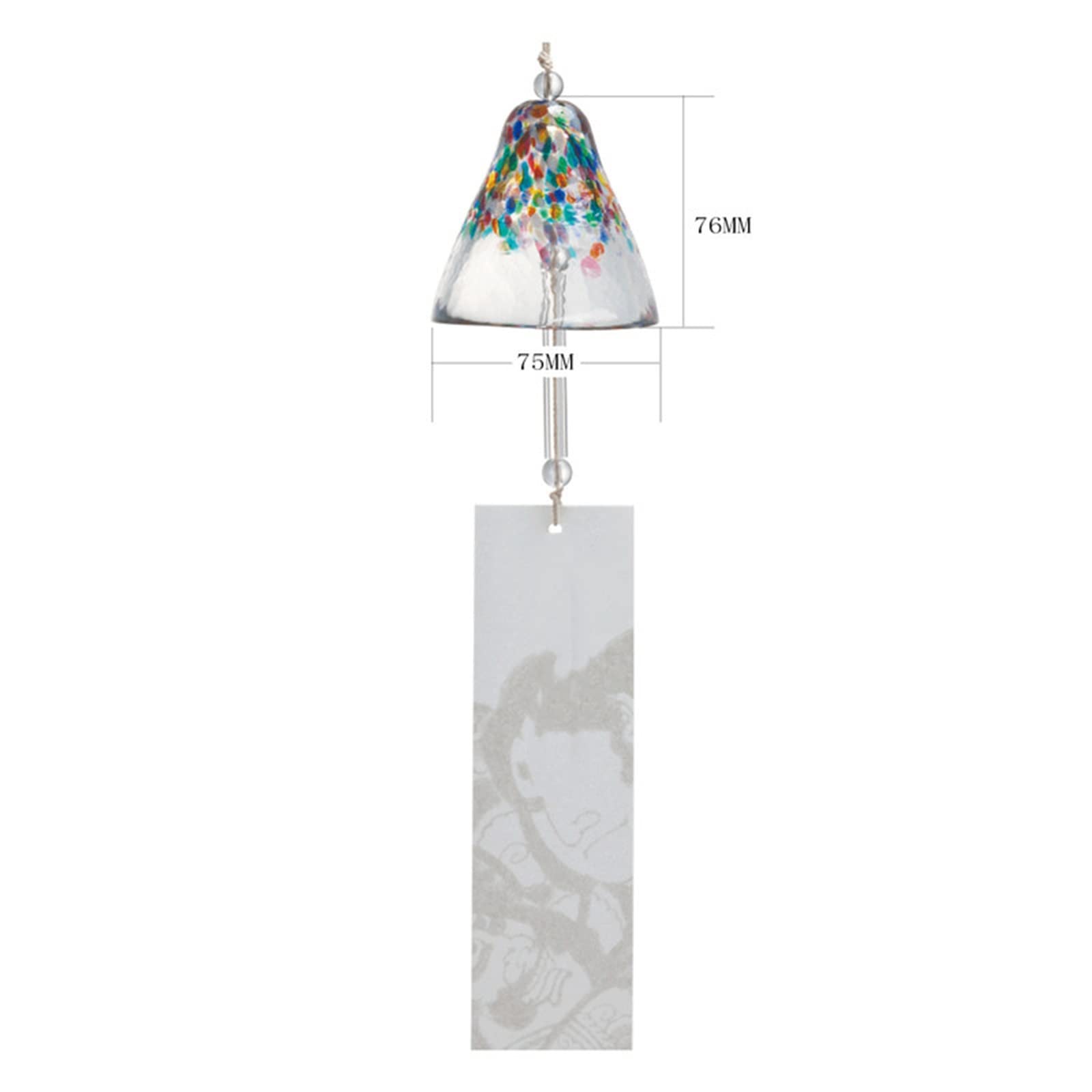 Handmade Cherry Wind Chimes with Glass Pendants - Romantic Outdoor & Indoor Wind Bells for Home Decor, Garden, Patio - Perfect Birthday Gift & Housewarming Present