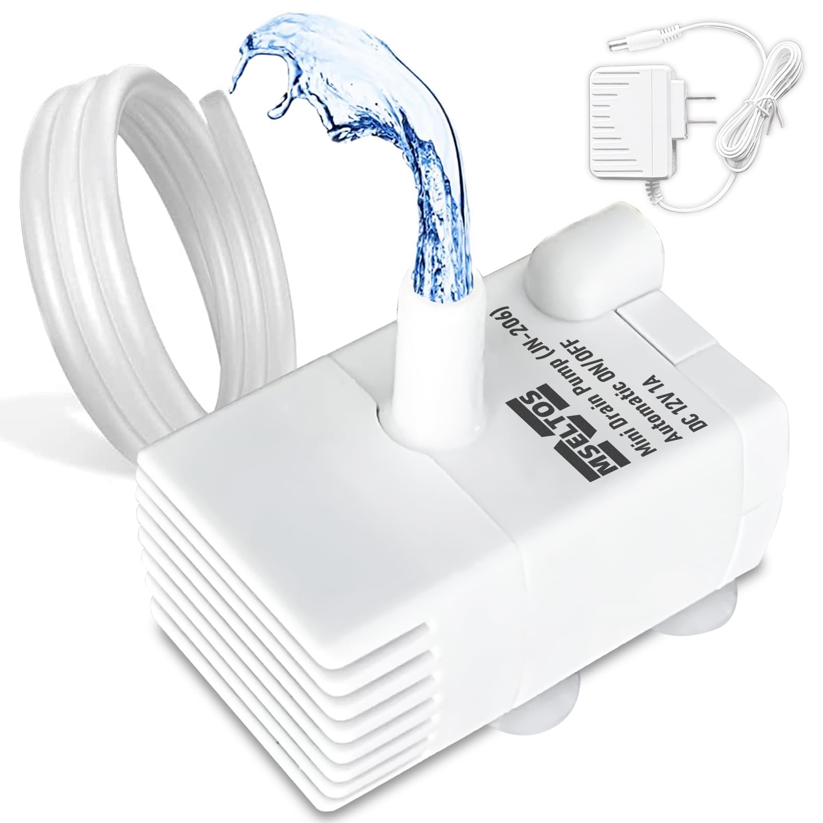 Automatic Small Sump Pump with Water Sensor - 5 FT Lift 55 GPH 115V/230V Mini Condensate Pump with Float Switch - Water Removal for Dehumidifier, Air Conditioner, Ice Maker, Basement - Auto On/Off - Ideal for Home, RV, and Commercial Use