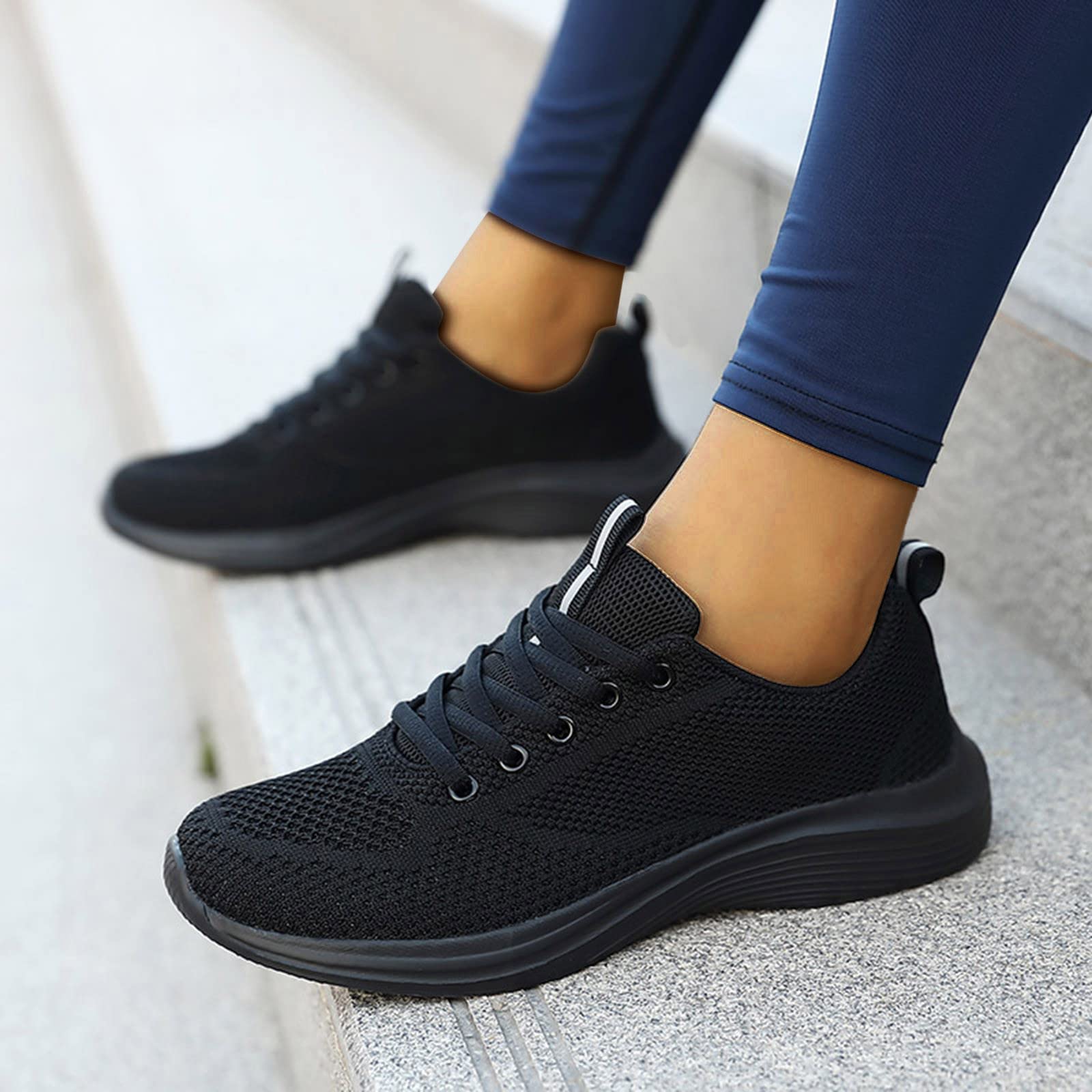 Best Women's Athletic Shoes for Running, Walking & Gym Workouts - Lightweight & Comfortable Sports Shoes for Women (C-Black) - Perfect for Jogging, Training & Daily Wear