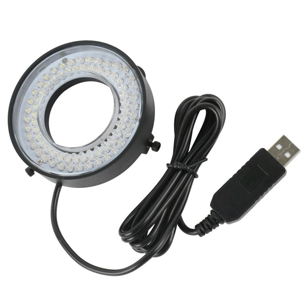 LED Ring Light for Microscope - Adjustable Illuminator Lamp with Easy Installation for Industrial Microscopes & Camera Use | Perfect for Lab Research, PCB Inspection & Biological Observation