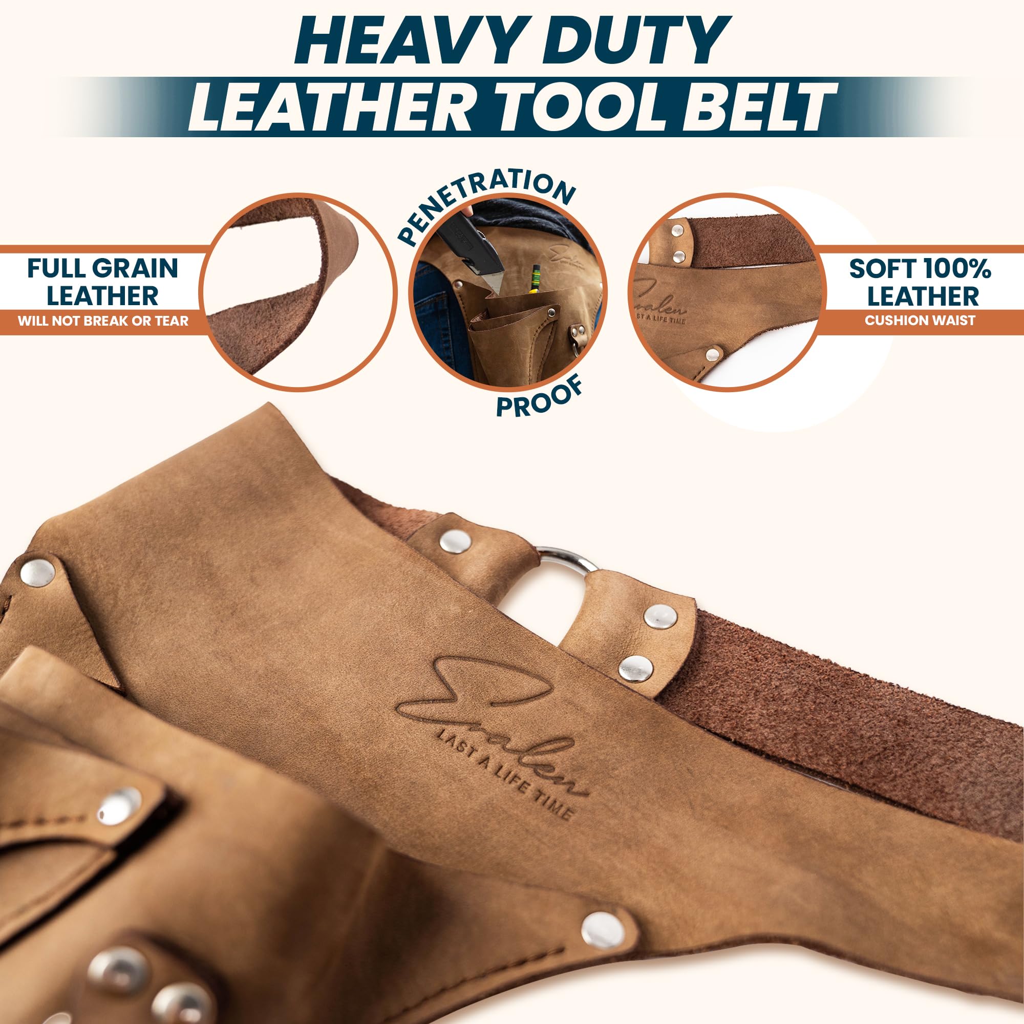 Premium Leather Garden Utility Belt for Women - Heavy Duty Florist Tool Holster & Gardening Apron with Hammer Holder - Perfect Gift Box Included (Ideal for Landscaping, Floral Arrangements & Outdoor Work)