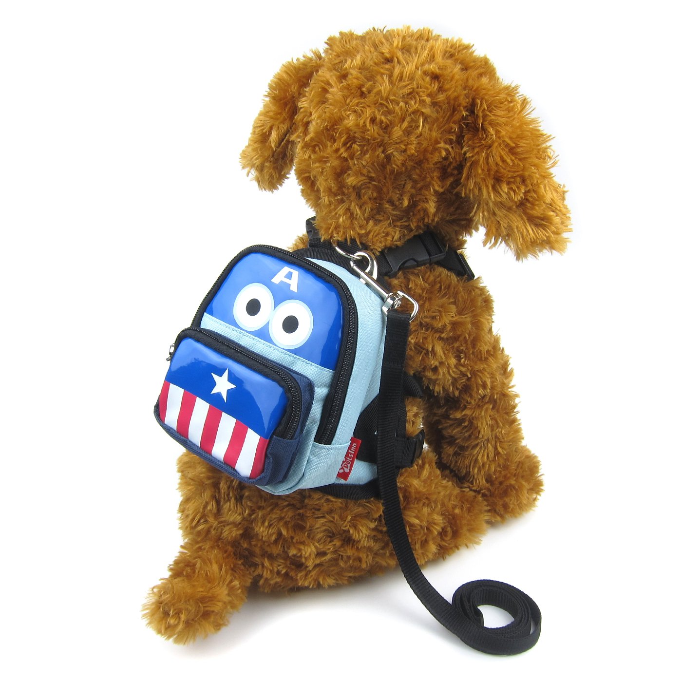 Alfie Pet - Small Blue Star Oliga Backpack Harness with Leash Set for Dogs - Perfect for Walking, Hiking & Travel Adventures