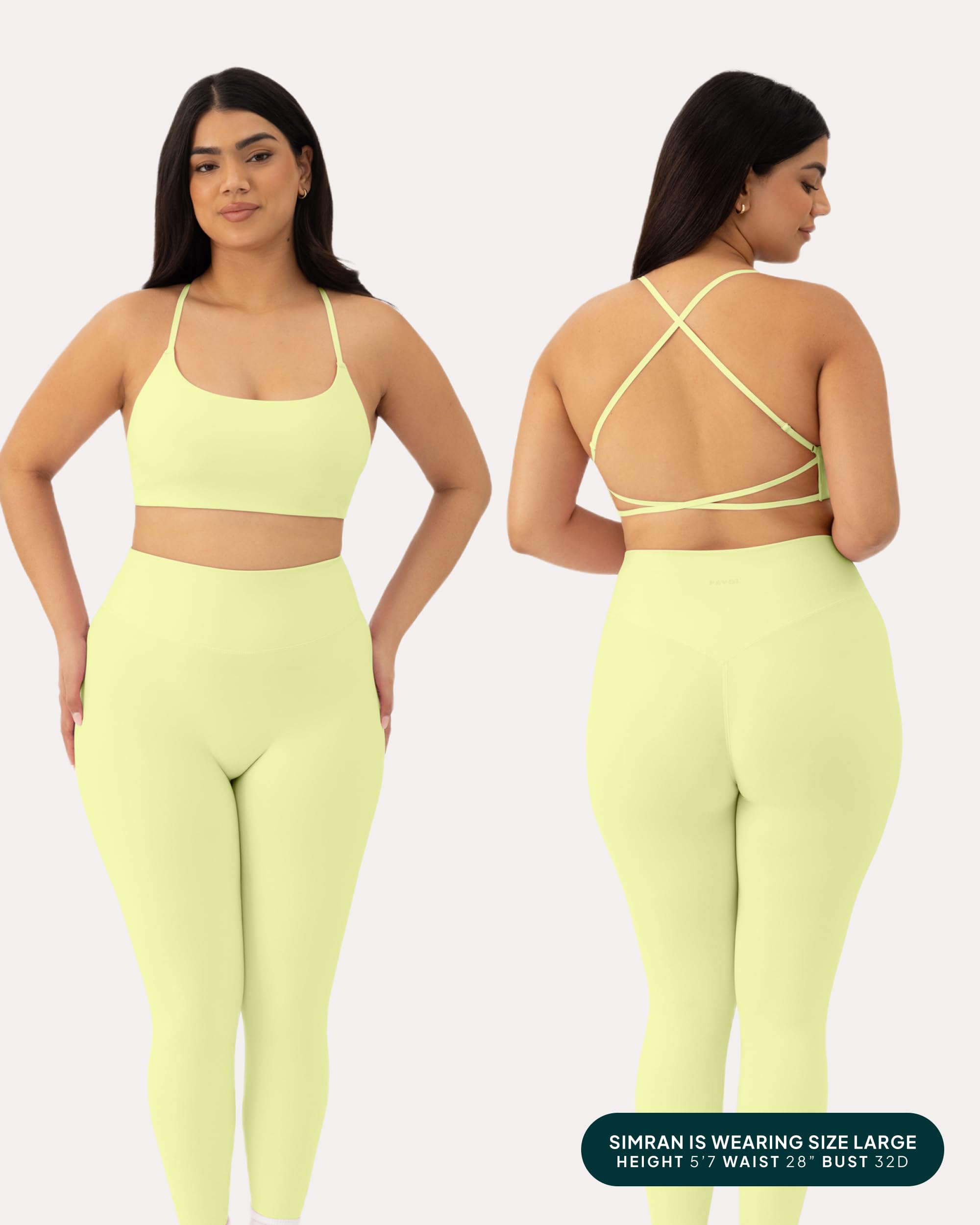 Open Back Strappy Yoga Bras for Women - Low Support Criss-Cross Sports Bra with Removable Pads - FlexFlow - Perfect for Yoga, Gym Workouts & Low-Impact Exercises