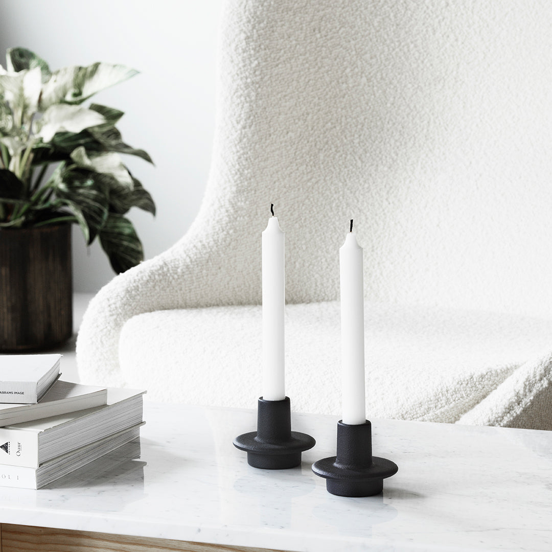 Heima Candlestick Set of 4 - Elegant Decorative Candlesticks for Dining Table, Wedding Centerpiece & Home Decor