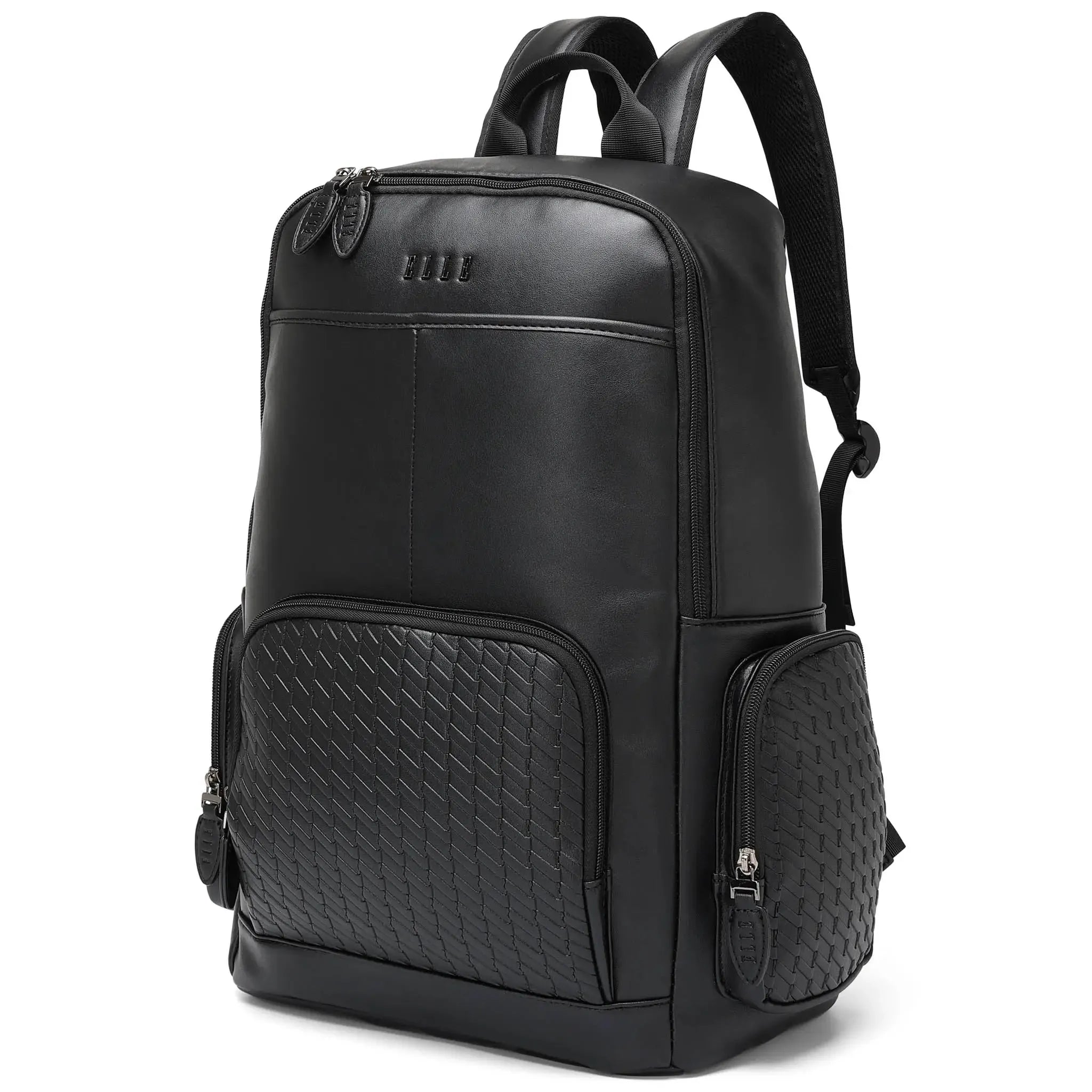 Leisure Luxe 27L Vegan Leather Backpack - Stylish & Eco-Friendly Laptop Bag for Work, Travel & College - Water-Resistant & Spacious