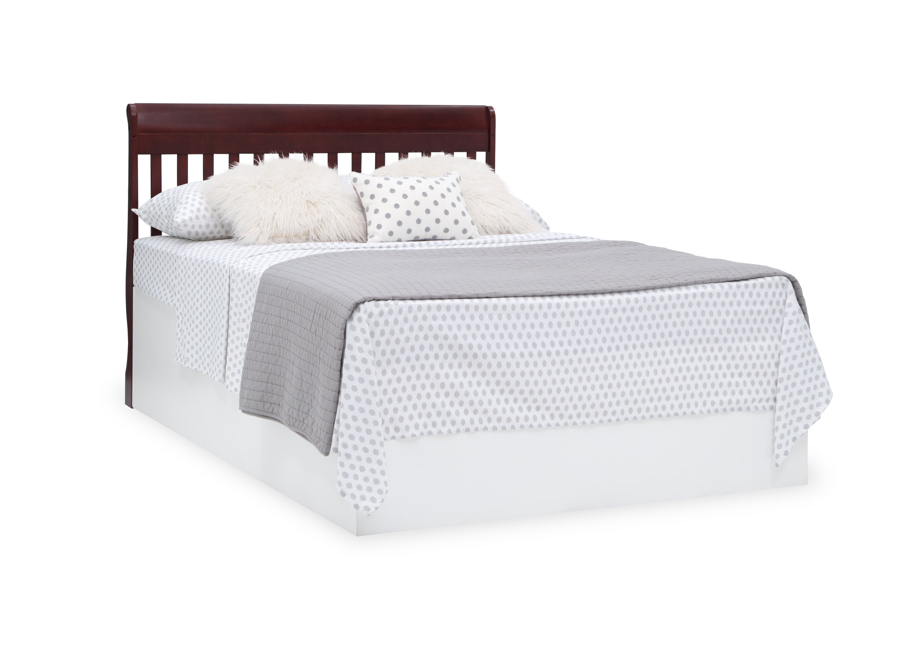 6-in-1 Convertible Baby Crib with Toddler Bed Conversion - Canton White Nursery Furniture for Newborn to Teen - Perfect for Small Spaces & Modern Nurseries