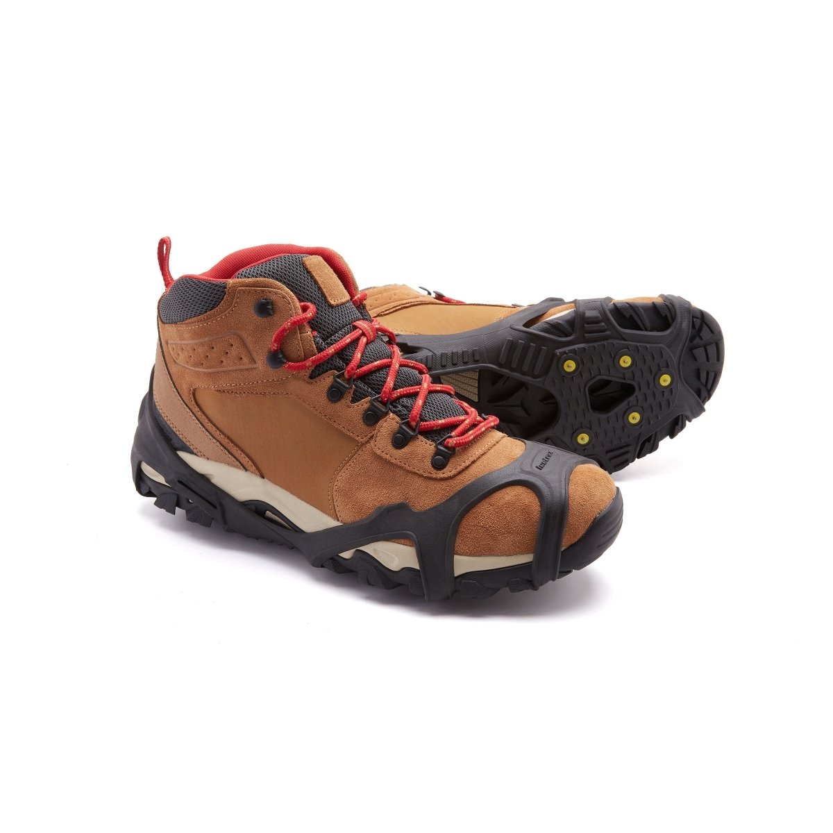 Icetrax V3 Tungsten Ice Cleats - Premium Traction Spikes for Winter Hiking, Running & Snow Safety | Non-Slip Ice Grippers for Boots & Shoes