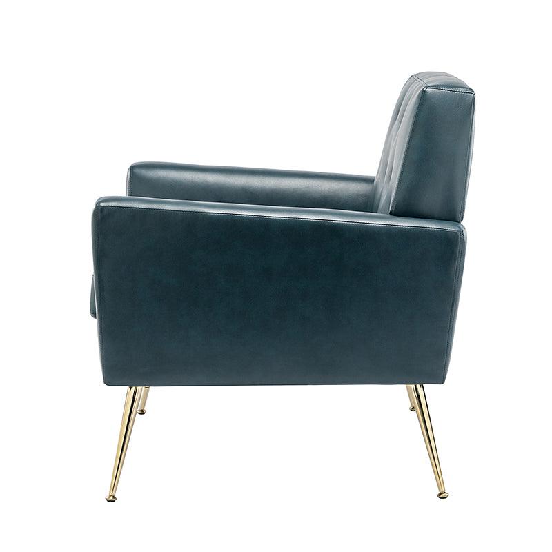 Raelynn Vegan Leather Armchair - Modern PU Leather Lounge Chair for Living Room, Office & Bedroom - Eco-Friendly Faux Leather Accent Chair for Home Decor