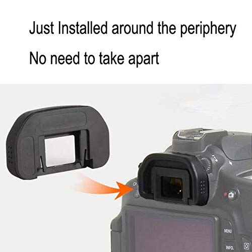 Canon DSLR Eyecup Rubber Viewfinder Cover for 90D 80D 70D 60D 50D 40D 20D 5D Mark II/I 6D Mark II/I - 2 Pack ULBTER EB Eyecup with Grip Protector - Perfect for Outdoor Photography & Studio Shooting
