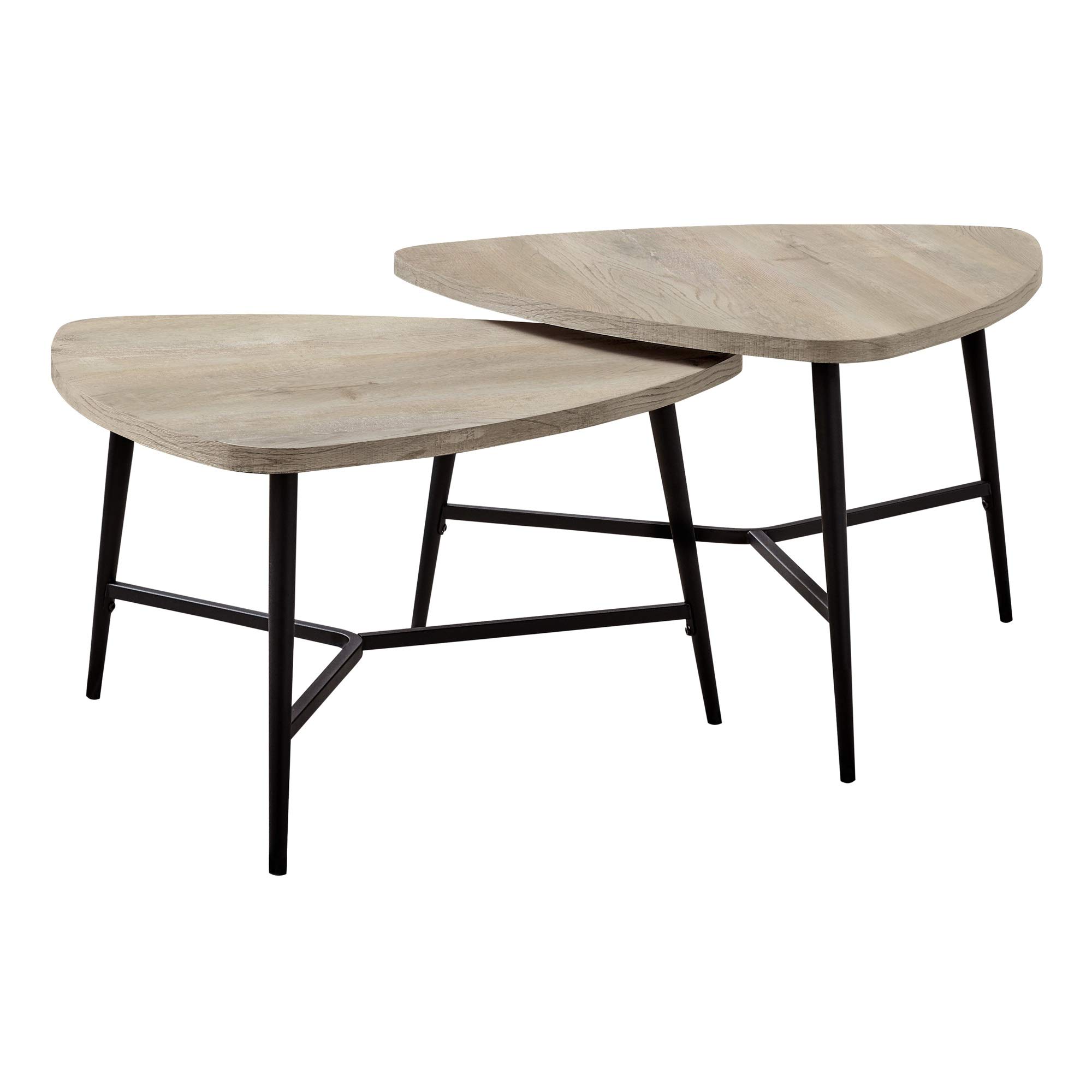 Ergode 2-Piece Reclaimed Wood Dining Table Set with Black Metal Frame - Modern Farmhouse Style for Kitchen, Dining Room, or Patio