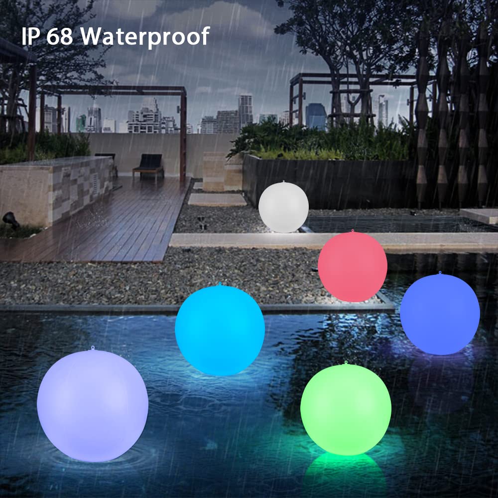 **Solar Powered Floating Pool Lights - 14 Inch Waterproof LED Light Balls for Outdoor Swimming Pools, Garden, Lawn & Party Decor (4 Pack) - Perfect for Nighttime Pool Parties, Backyard Gatherings & Summer Evenings**