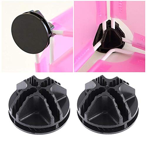 50Pcs Black Wire Cube Plastic Connectors - Modular Grid Organizer for Closet Storage, Wire Shelving & DIY Home Organization - Perfect for Garage, Pantry, and Closet Storage Solutions