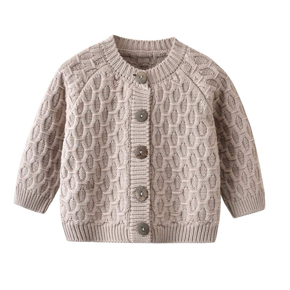 Miccina Baby Toddler Cardigan Sweater for Boys & Girls - Soft Cable Knit Irish Button Closure Jacket - Newborn & Infant Winter & Spring Outerwear - Perfect for Playdates, Family Outings & Photo Shoots