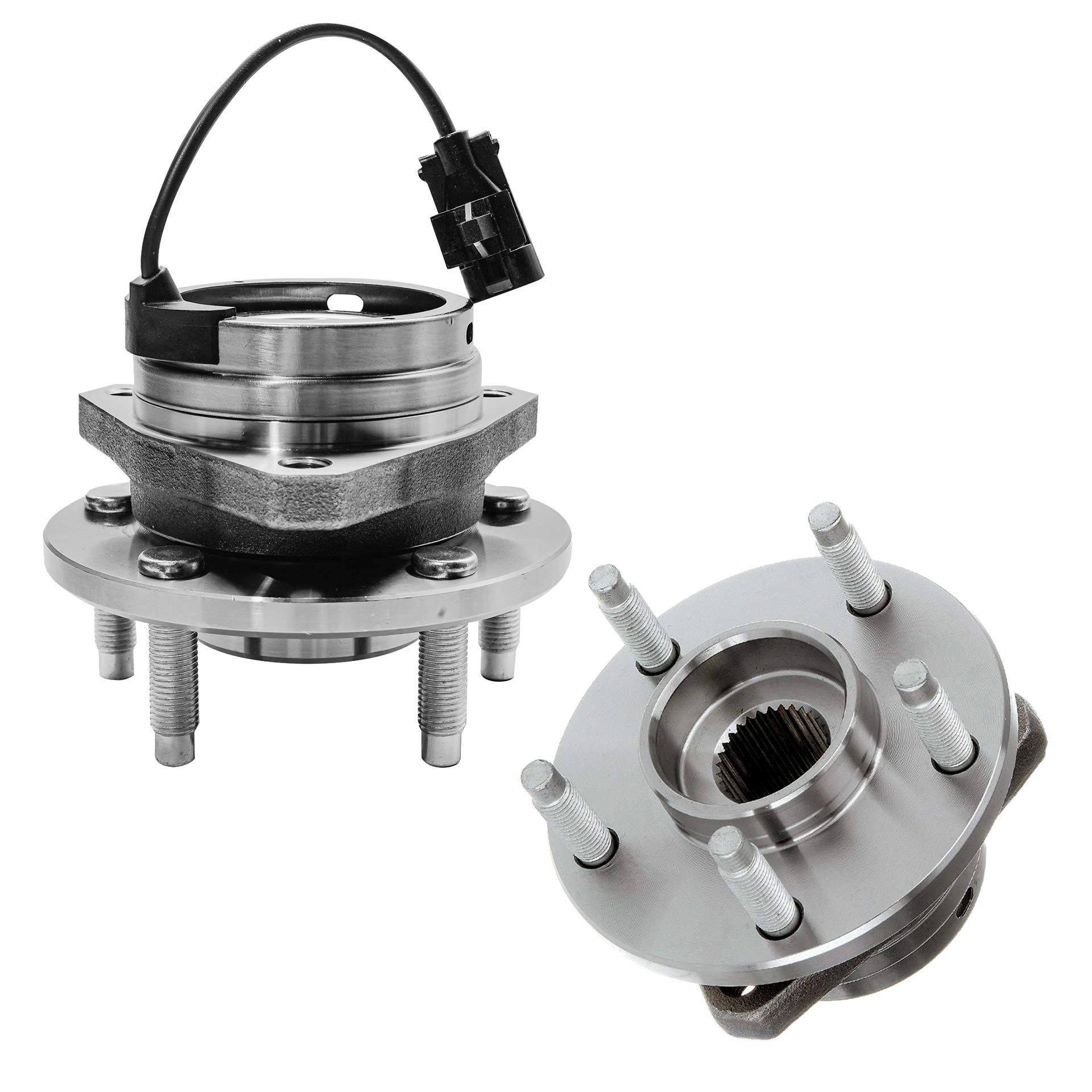 Detroit Axle - Front Wheel Bearing Hub Assembly for Chevy Malibu Cobalt HHR Pontiac G6 Saturn Aura - Replacement Wheel Bearing & Hub Kit (Pair) - Perfect for Smooth Rides & DIY Car Repairs