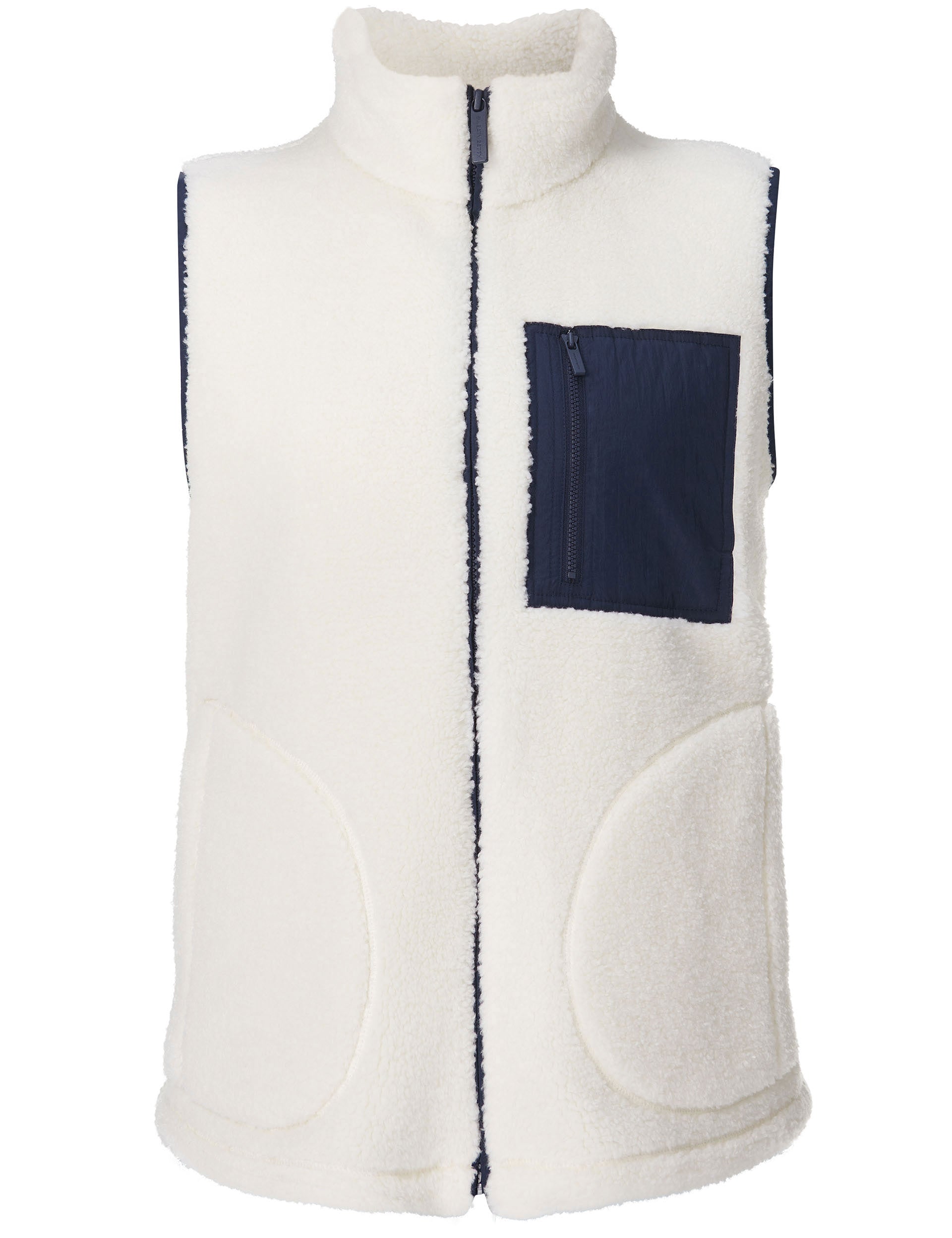 Soft Plush Gilet in Lily White - Cozy Winter Vest for Women, Perfect for Outdoor Activities & Casual Wear