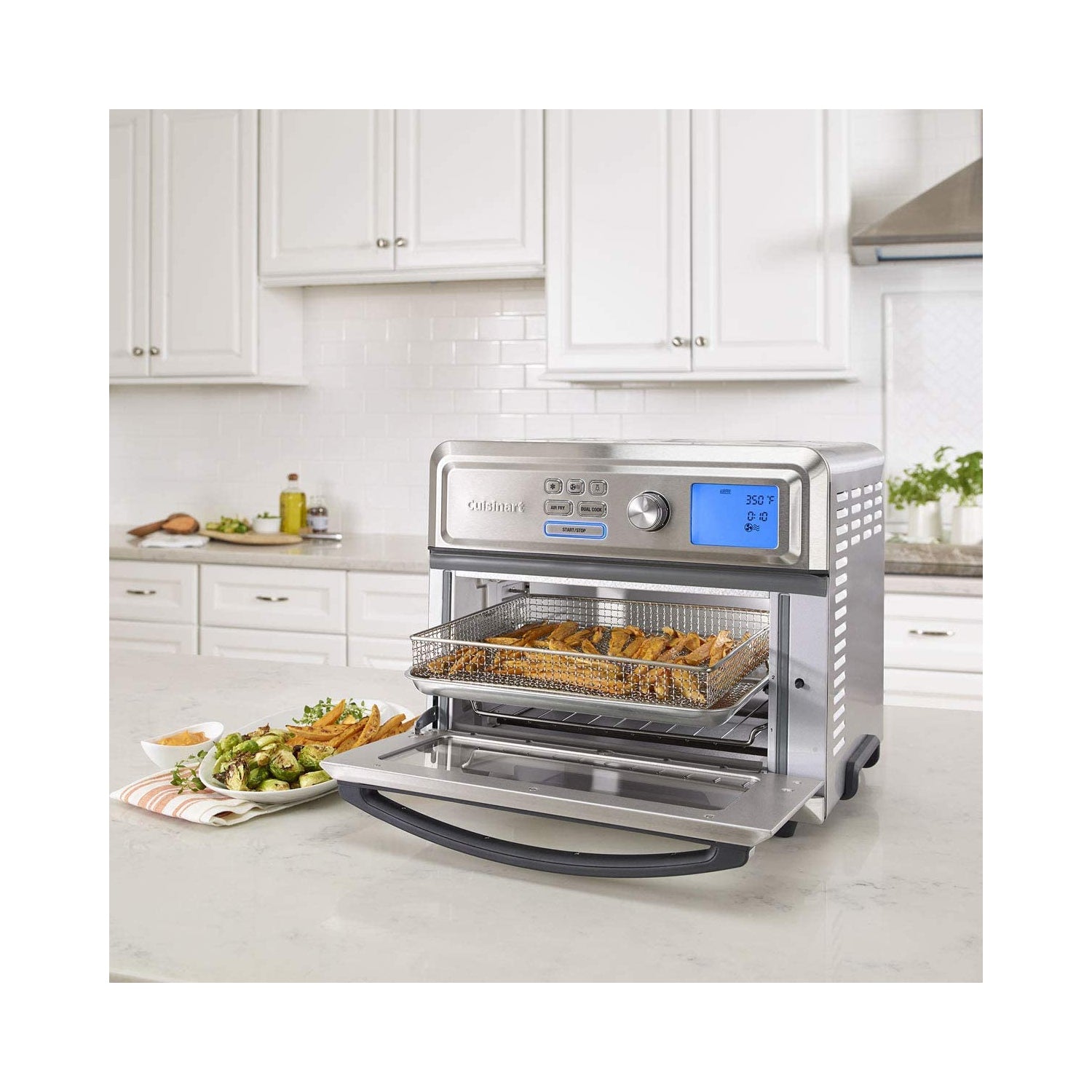 Refurbished Cuisinart TOA65IHR Air Fryer Toaster Oven with Warranty - Perfect for Healthy Cooking, Baking & Small Kitchen Spaces