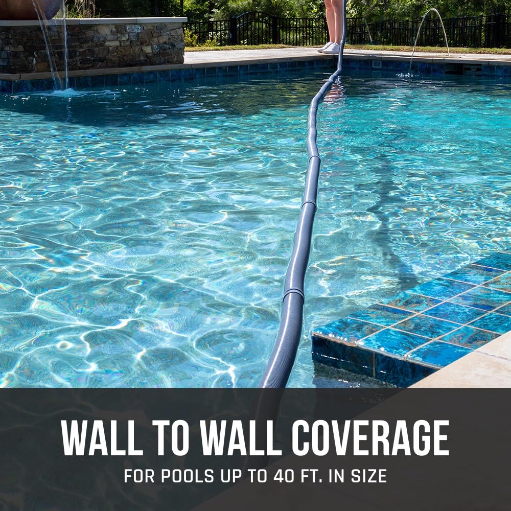Hayward W3PVS40JST Automatic Pool Vacuum Cleaner for In-Ground Pools up to 20x40 ft - White | Suction Side Pool Cleaner | Ideal for Concrete, Vinyl & Fiberglass Pools | Easy Setup & Low Maintenance