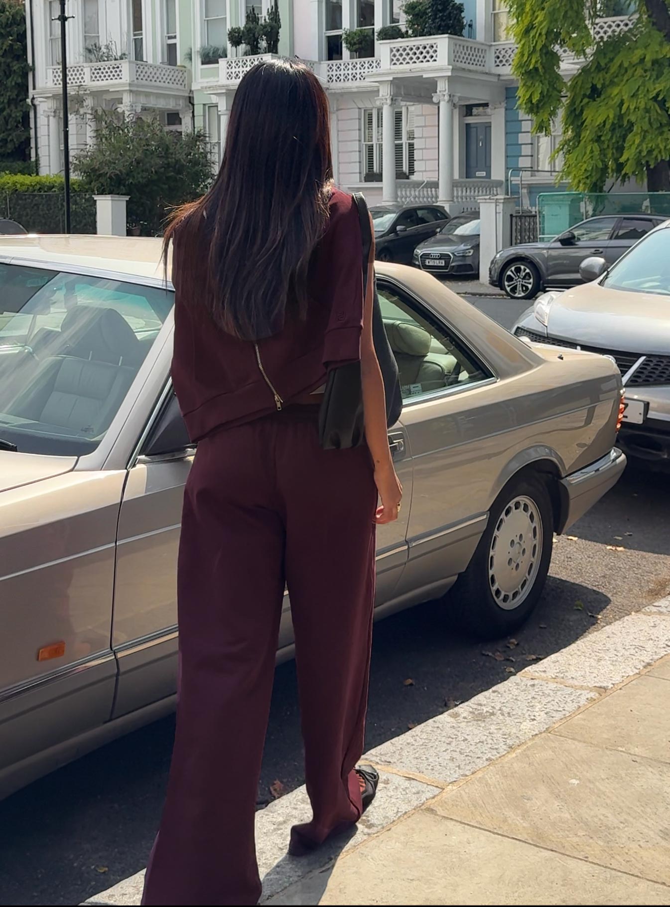 Comfortable All-Day Straight Leg Sweatpants for Women - Wine Red | Perfect for Lounge, Yoga & Casual Wear