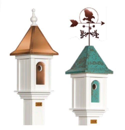Victorian Birdhouse with Top & Weathervane - Handcrafted Wooden Bird House for Garden, Patio, or Backyard Decoration - Perfect Gift for Bird Lovers