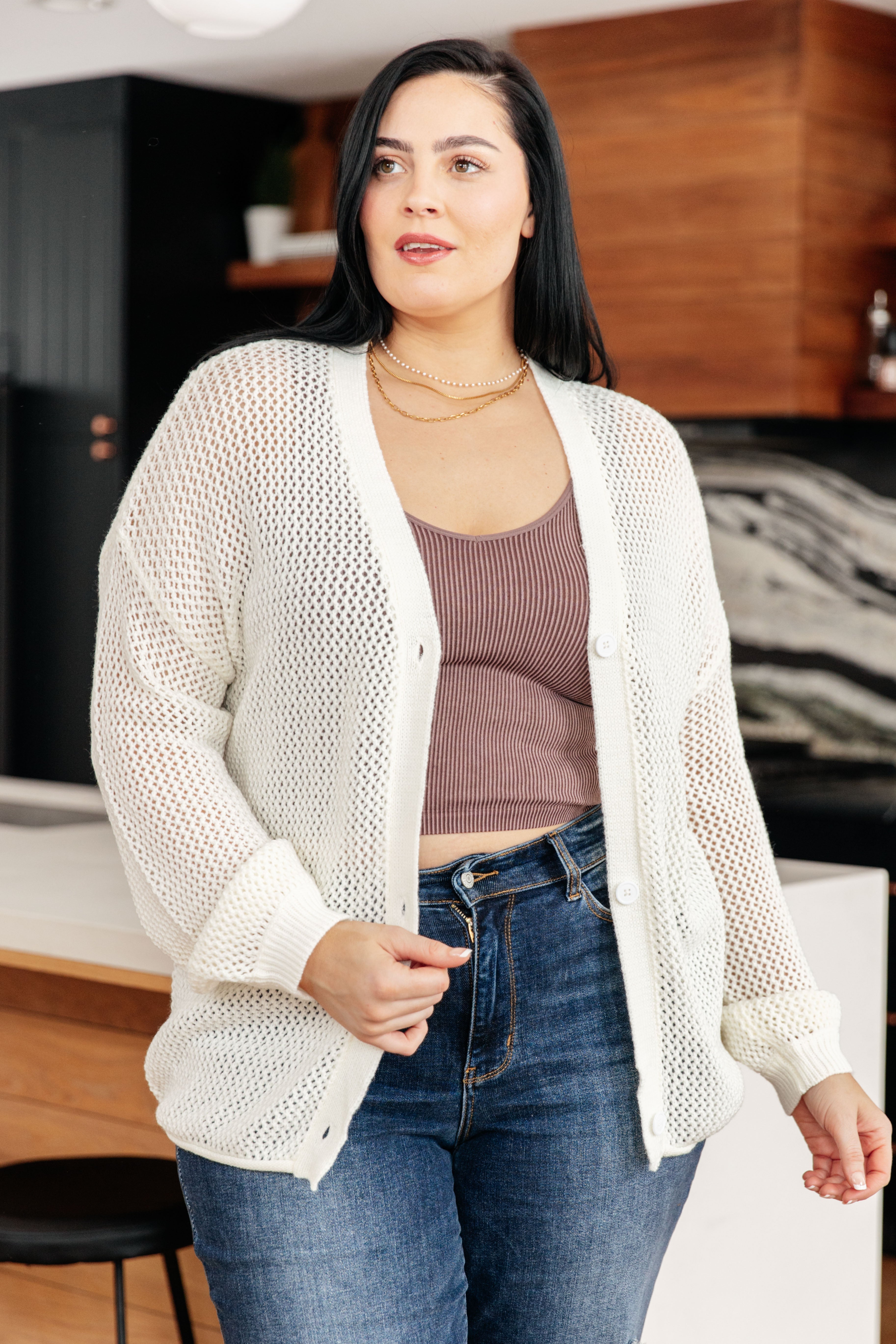 Cozy Cottage Cardigan for Women - Soft Knit Sweater with Pockets, Long Sleeve Open Front Cardigan (Perfect for Fall, Winter, Office & Casual Wear)