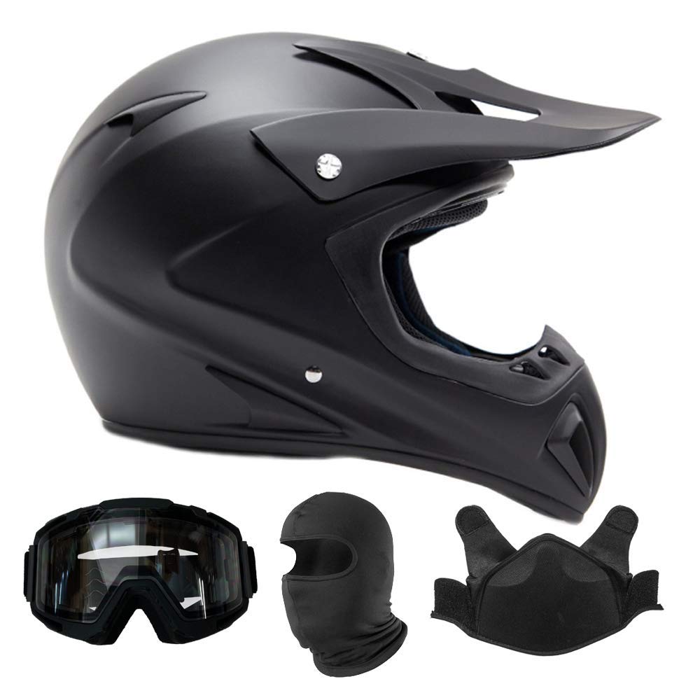 Best Adult Snocross Snowmobile Helmet with Goggle & Breath Box Combo - Lightweight, Durable Protection for Snowmobiling & Winter Sports