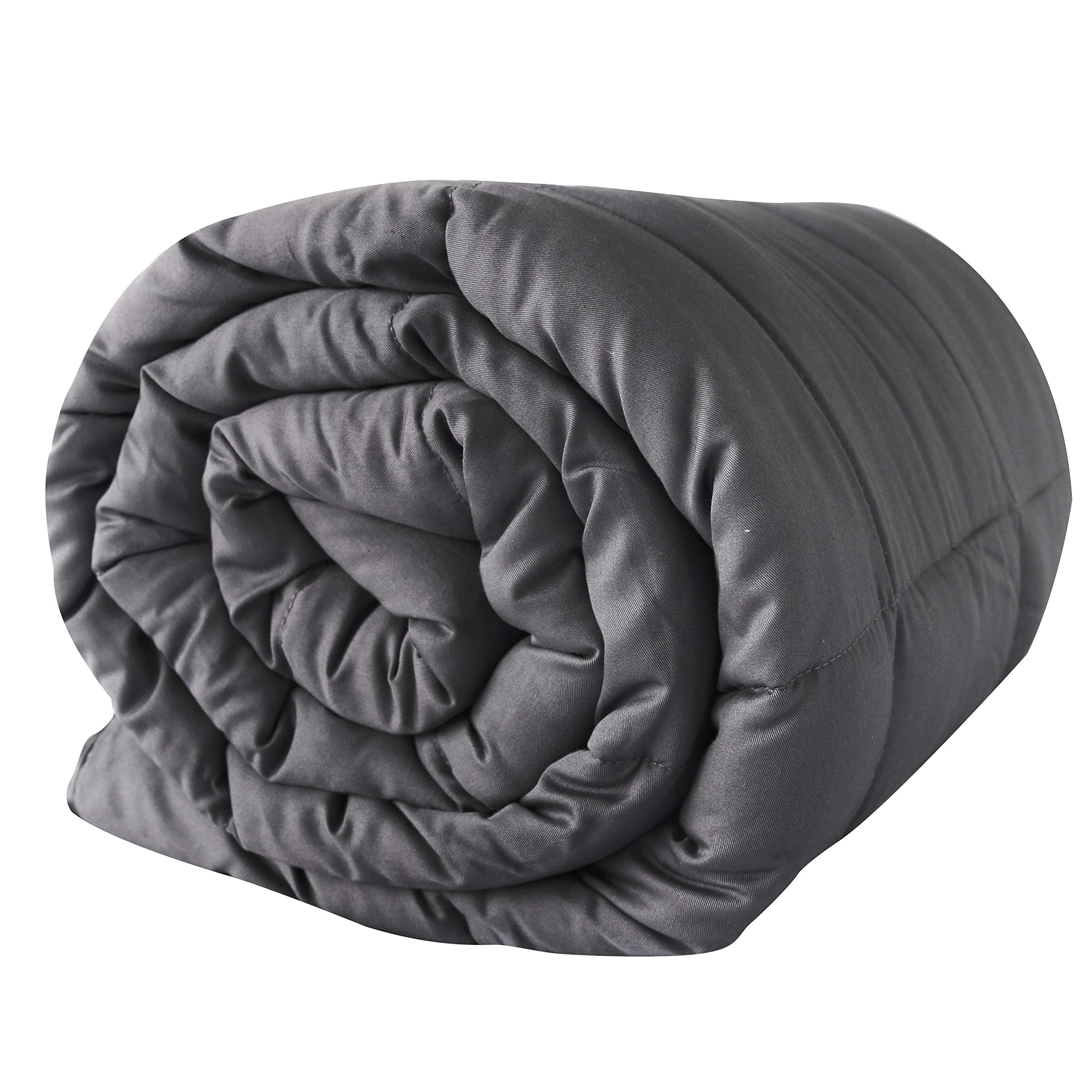 ARIGHTEX 20 lbs Weighted Blanket for Kids - 48''x72'' Cotton Dark Gray Throw Blanket for Boys & Girls - Perfect for Calming Anxiety, Improving Sleep & Sensory Needs