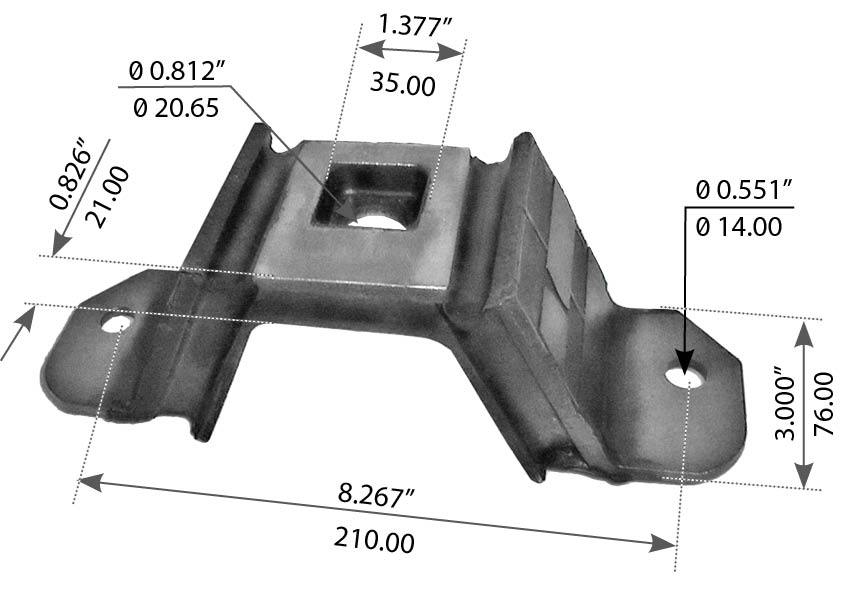 Freightliner Columbia & Century Upper Engine Mount Replacement - BCD 273301 Compatible | Heavy Duty Truck Engine Support Bracket for Smooth Ride & Vibration Reduction