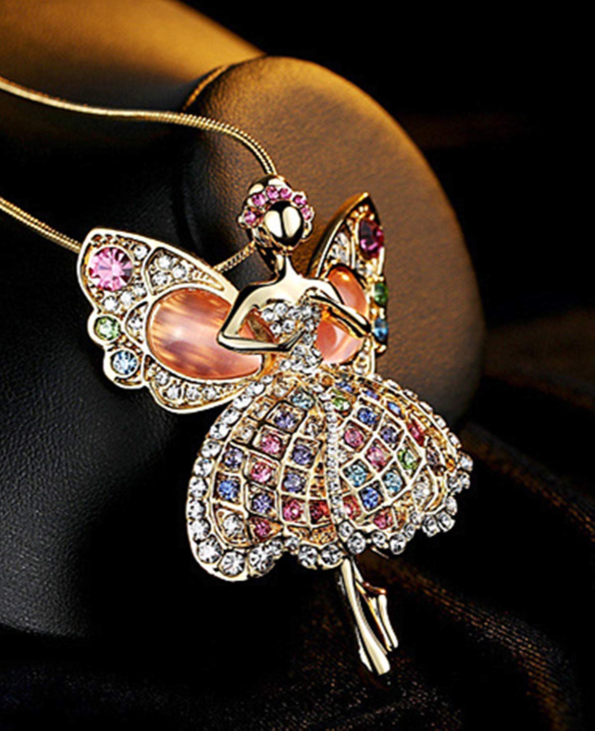 Jiamin Angel Car Charm - Guardian Angel Rearview Mirror Hanging for Travel Protection | Automotive Accessories for Safe Driving & Spiritual Comfort