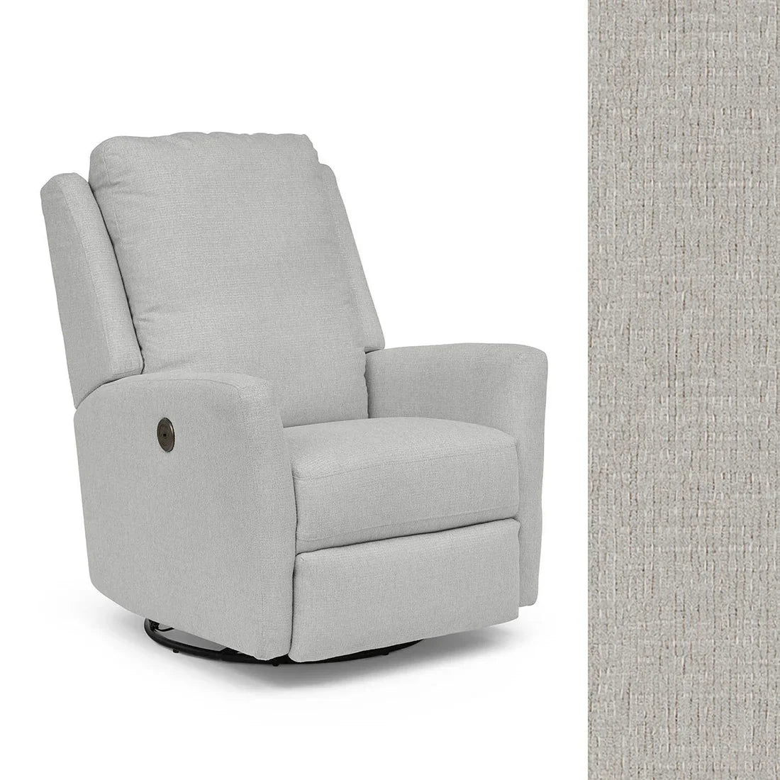 Best Heatherly Power Swivel Glider Recliner Chair - Ergonomic Comfort for Living Room, Nursery & Home Theater - Adjustable Electric Massage Chair with USB Ports
