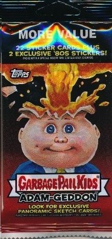 2017 Topps Garbage Pail Kids Adam-Geddon Fat Pack - 24 Sticker Trading Cards Collection for Collectors & Fans | Perfect for Trading, Displaying & Nostalgic Fun