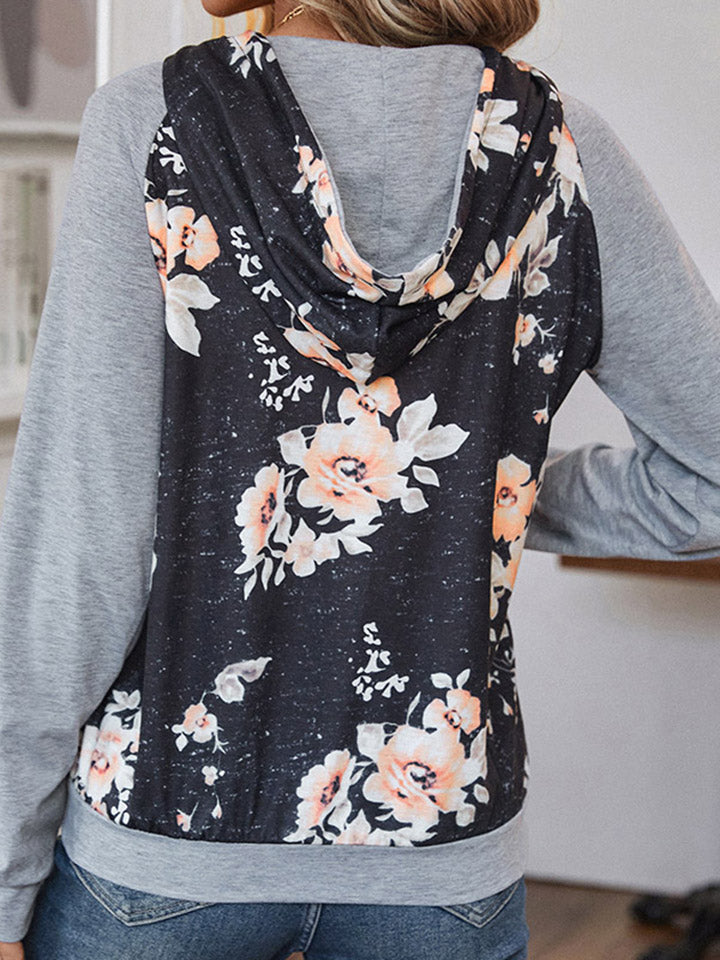 Printed Raglan Sleeve Hoodie - Trendy & Comfortable Pullover Sweatshirt for Men & Women | Perfect for Casual Wear, Gym, Street Fashion & Outdoor Activities