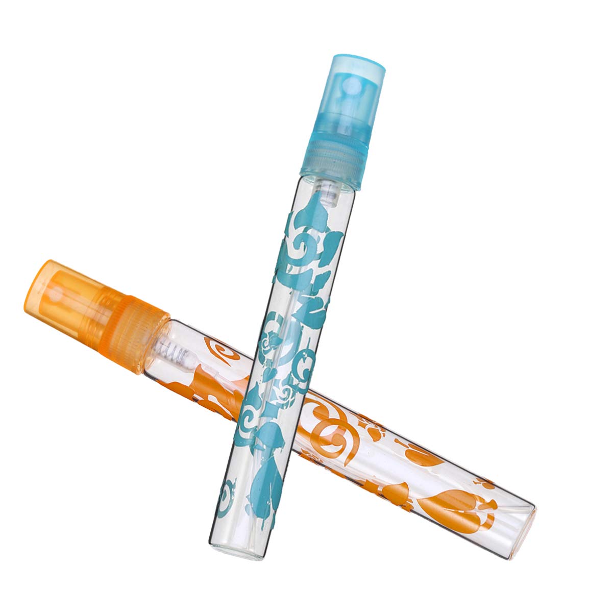 6-Pack 10ml Mini Refillable Spray Bottles - Portable Empty Perfume & Makeup Atomizer Bottles with Glass Tube for Travel, DIY, Skincare, and Cosmetics Storage
