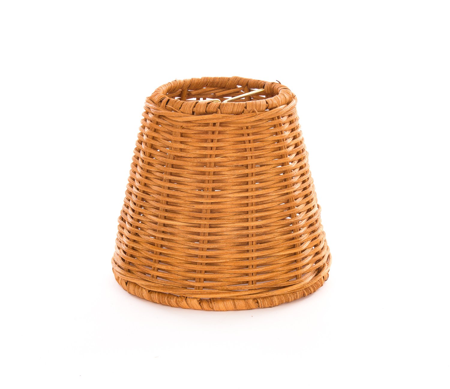 6-Pack Wicker Lamp Shades - 5 Inch Bell Shape, Clip-On Bulb Cover (3x5x4.5 Inches) - Perfect for Boho Home Decor, Bedroom Lighting & Farmhouse Style Ceiling Fixtures