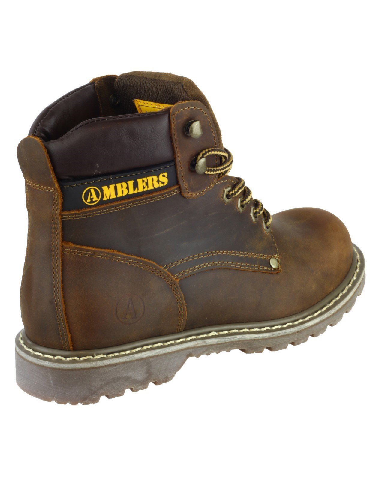 DORKING Men's Brown Casual Work Boots - Comfortable & Durable for Outdoor, Construction, and Everyday Wear