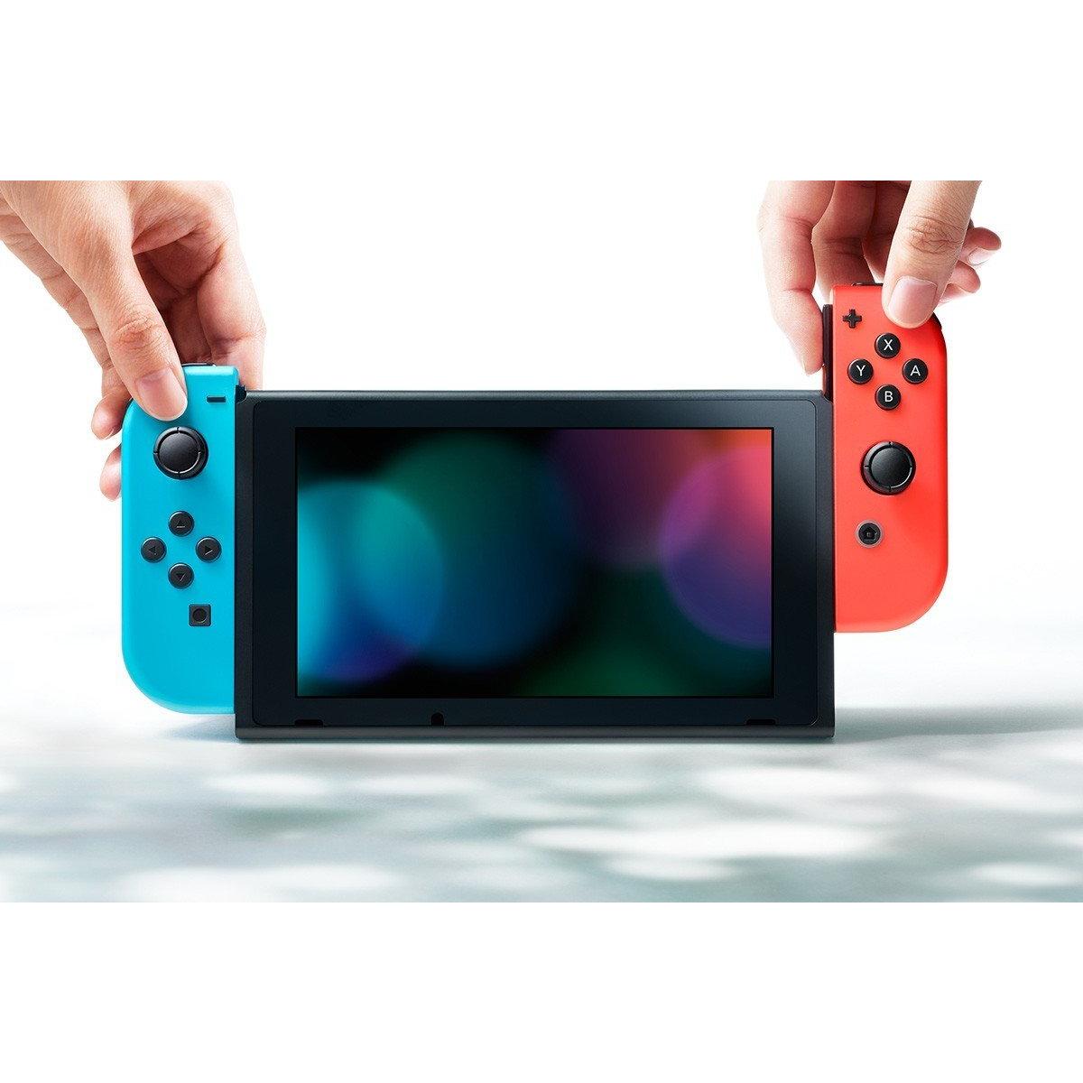 Nintendo Switch Console with Neon Blue and Red Joy-Con - Latest Model (New Packaging) | Portable Gaming System for Home, Travel & Multiplayer Fun
