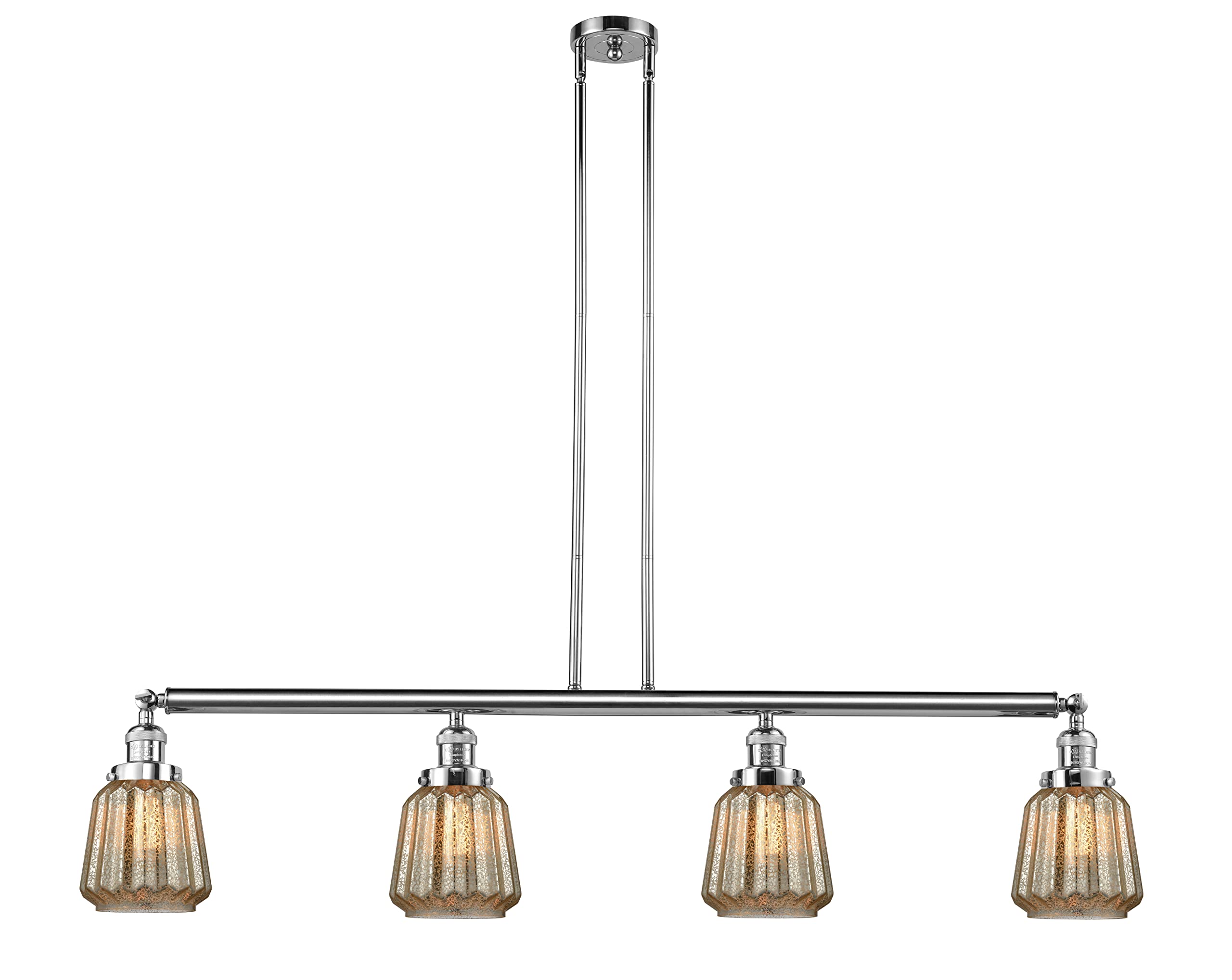 214-PC-G146-LED Chatham 3-Light Island Pendant Lighting Fixture in Polished Chrome - Perfect for Kitchen Islands, Dining Rooms, and Modern Home Decor