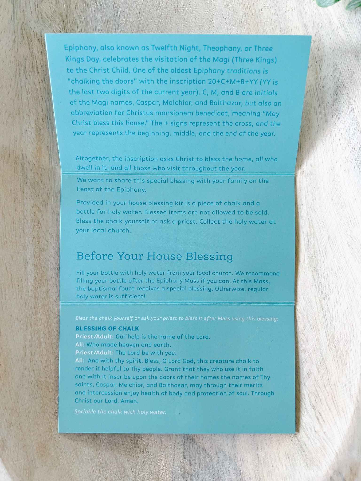 Ephiphany House Blessing Kit - Holy Water, Candles & Prayer Cards for Home Protection & Spiritual Cleansing | Perfect for Housewarming, New Home & Religious Ceremonies