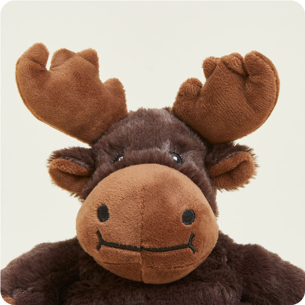 Moose Warmies Junior Plush Stuffed Animal - Soft & Cuddly Heating Pad for Kids | Perfect for Bedtime, Anxiety Relief & Cold Weather Comfort
