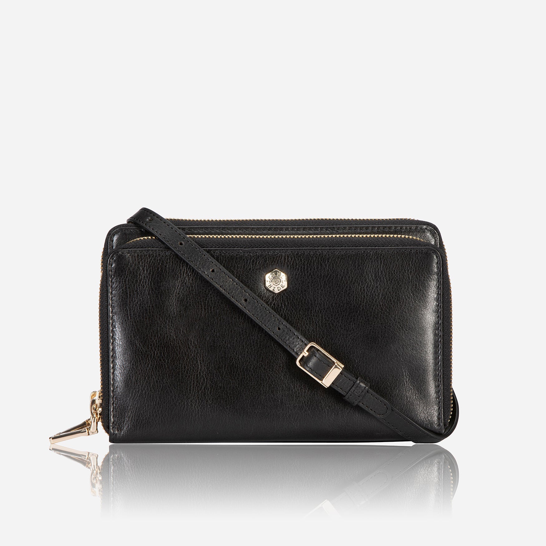 Jekyll & Hide Zulu Women's Travel Purse - Stylish Black Crossbody Bag for Vacation, Shopping & Everyday Use