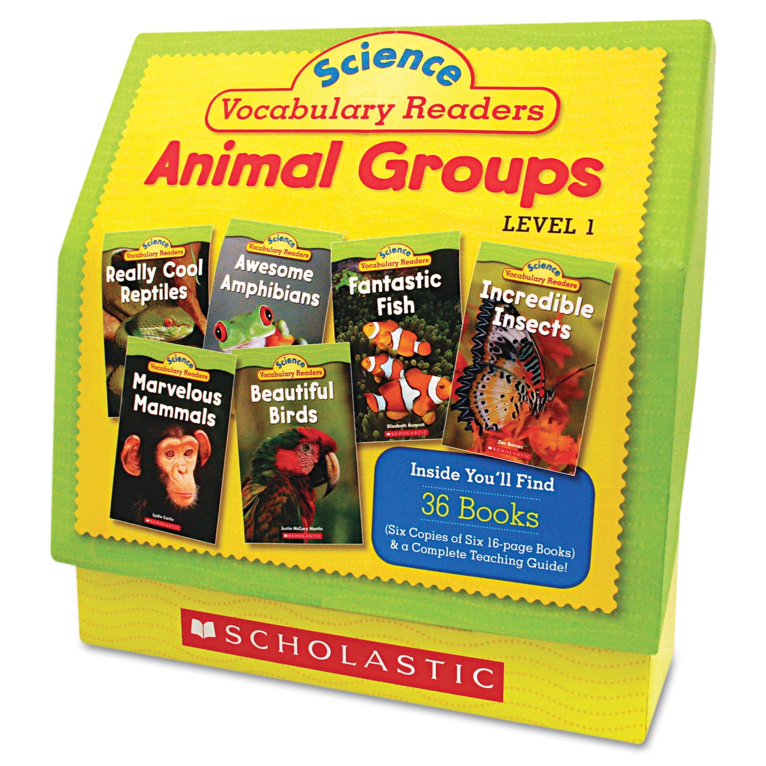 Scholastic Science Vocabulary Readers: Animal Groups - 26 Books (16 Pages Each) with Teaching Guide | Educational STEM Learning for Kids, Classroom & Homeschool Use