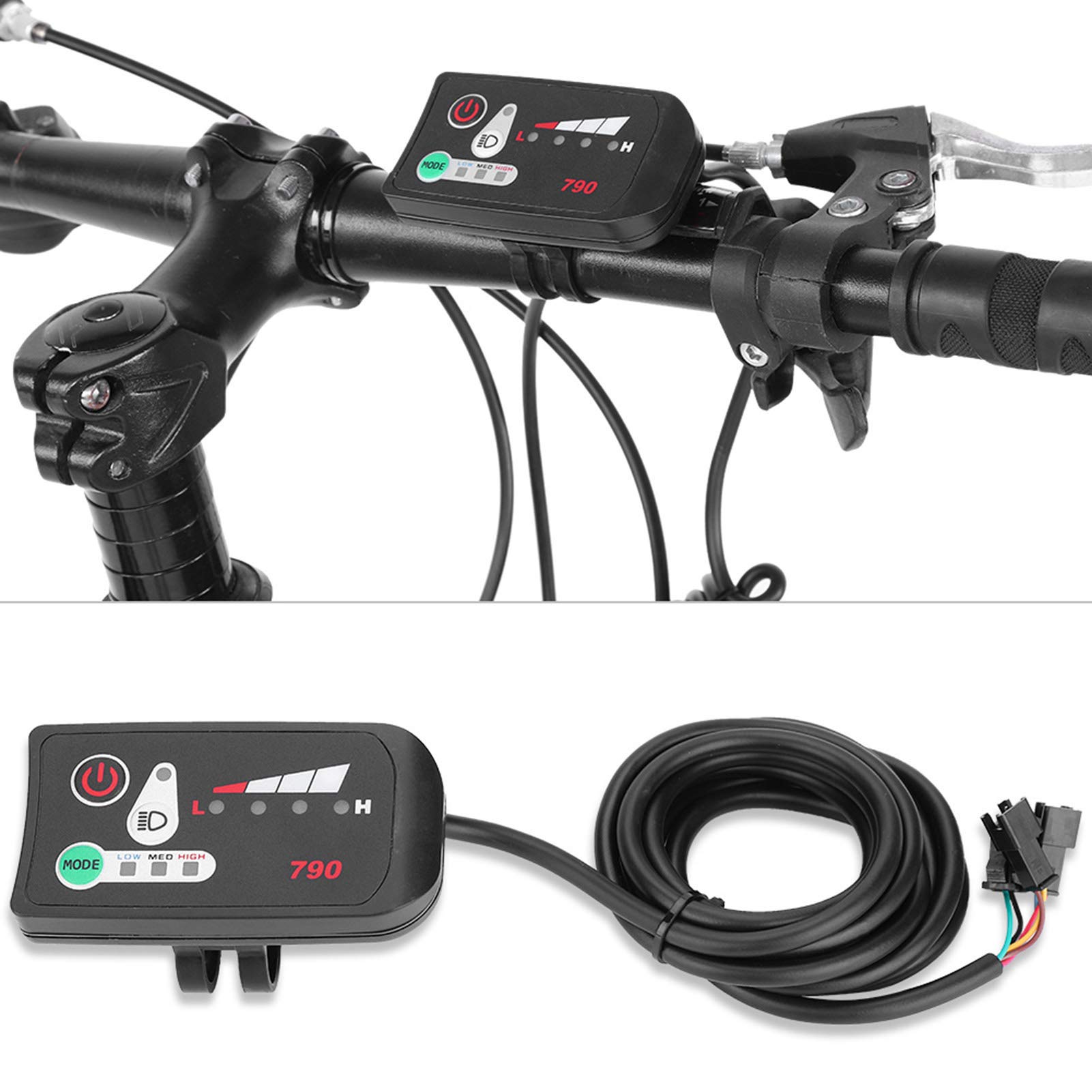 **BNineteenteam 24V 36V 48V Electric Bike LED Display Control Panel - DIY Bike Display Controller for E-Bike Conversion - Perfect for Commuting, Off-Road & Urban Riding**
