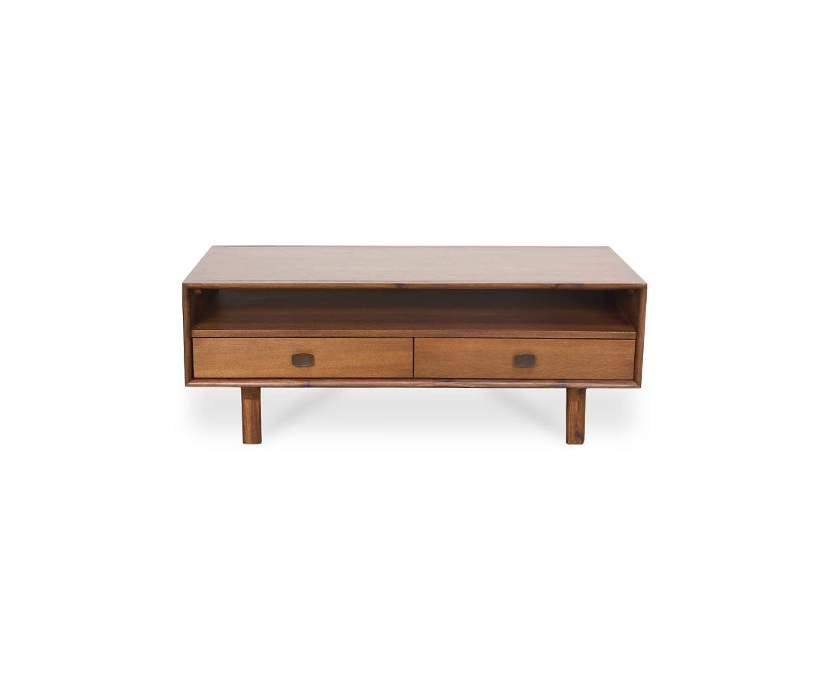 Modern Leevi Coffee Table - Solid Wood Living Room Furniture for Home Decor | Stylish Center Table for Living Room, Lounge & Office