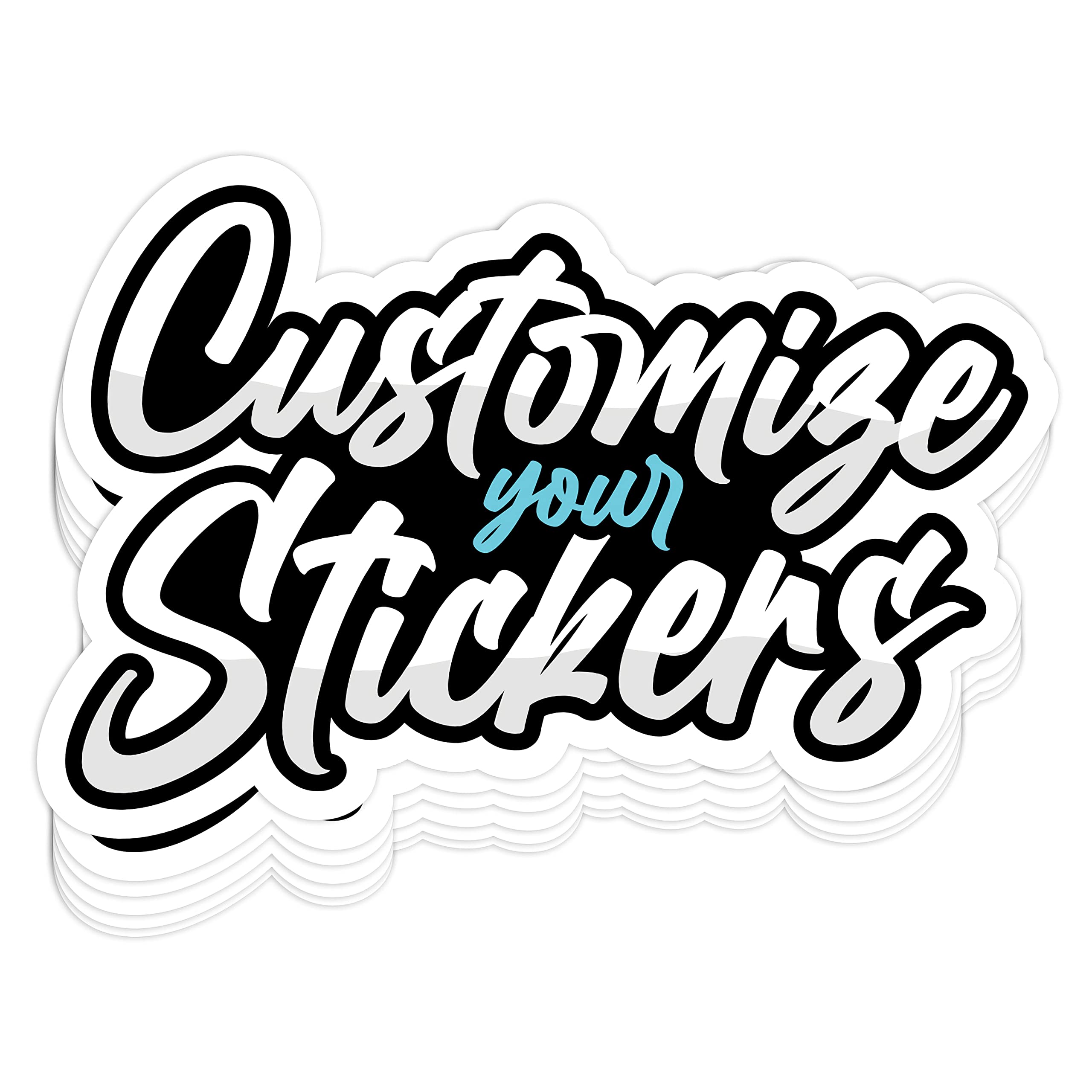 Custom Business Logo Stickers - Waterproof, Scratch-Resistant Laminated Labels (5
