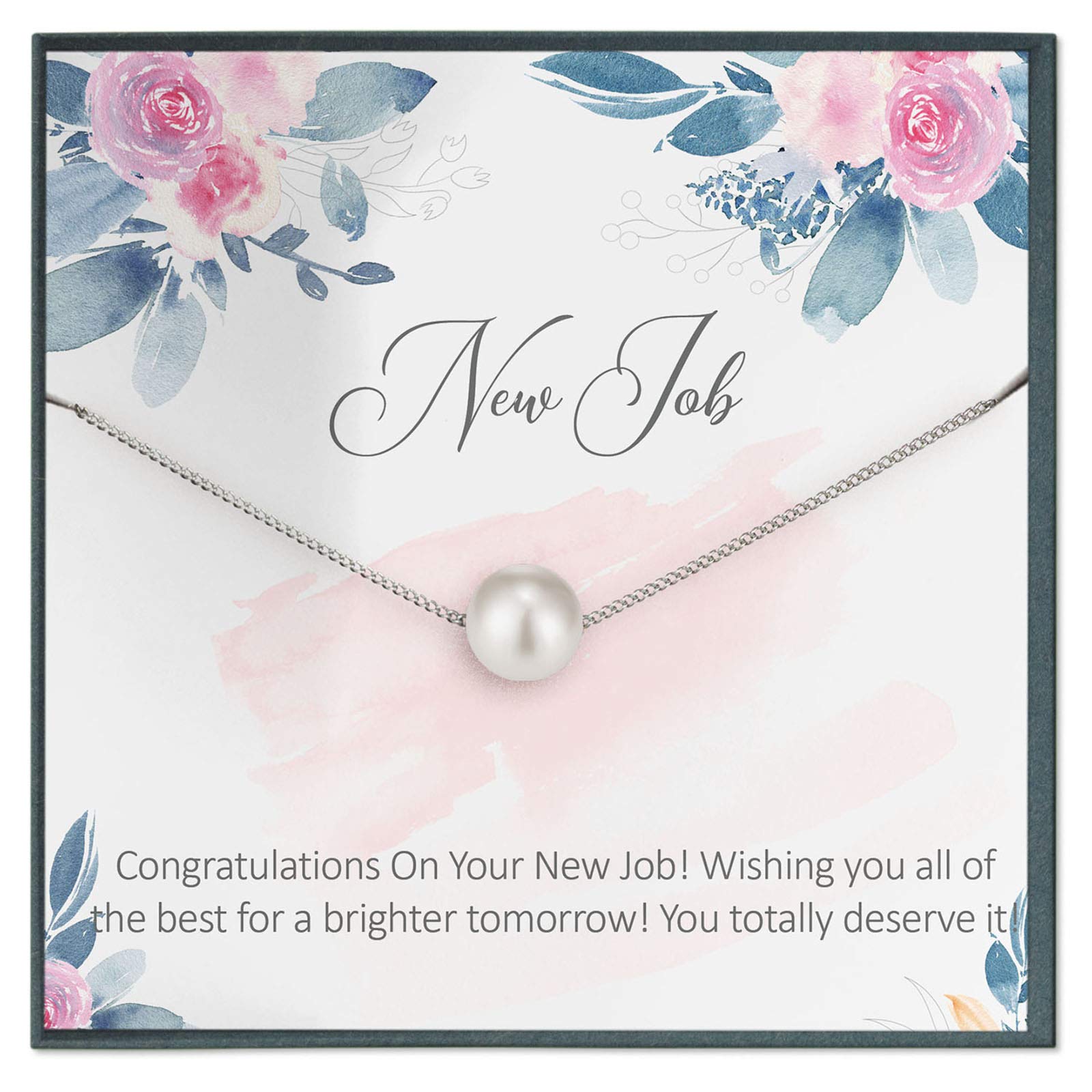 Grace of Pearl New Job Congratulations Gift Set - Thoughtful Present for Women, Coworkers, Daughters | Perfect for Farewells, Promotions & Career Milestones | Elegant & Inspirational Office Gift