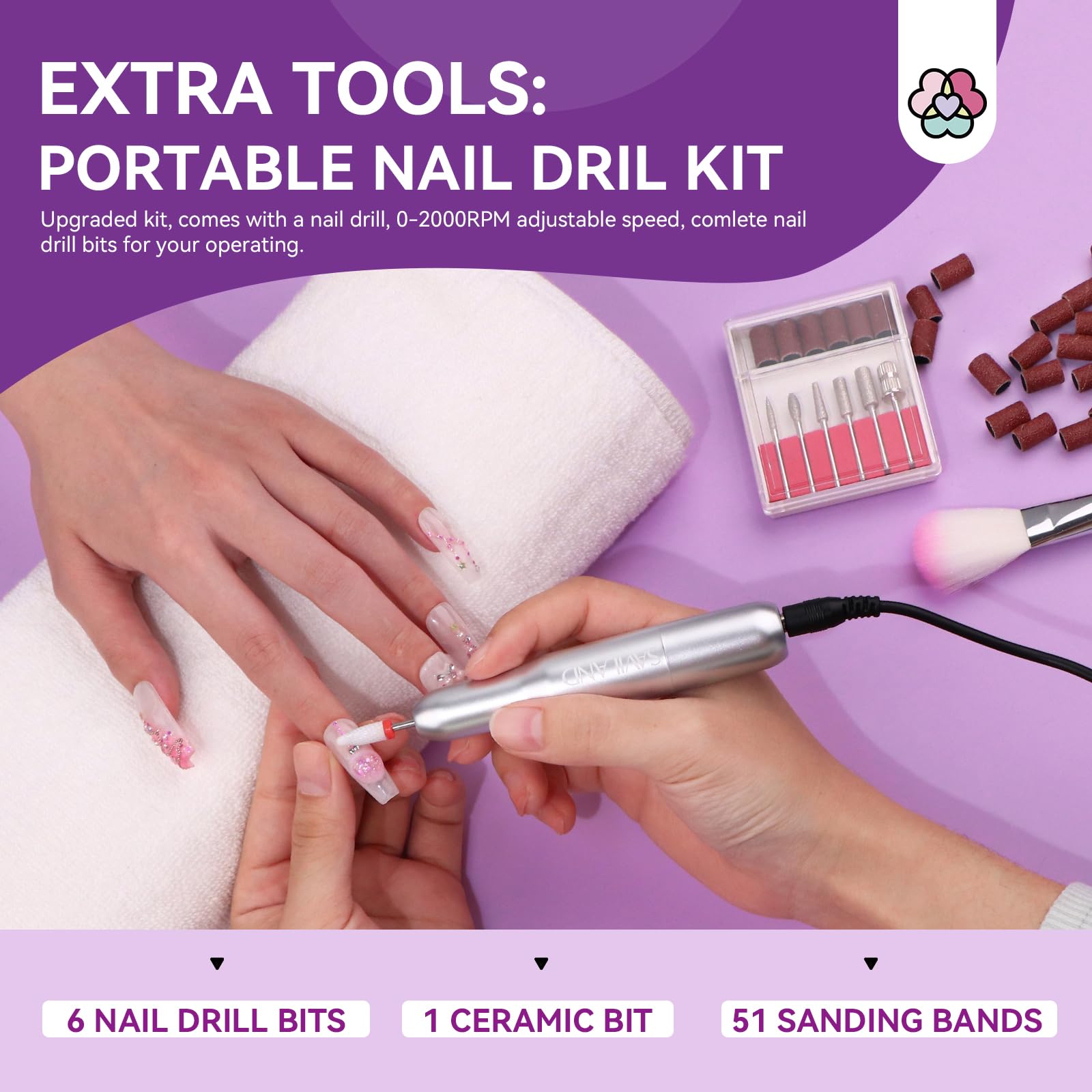 SAVILAND 3Pcs Hard Gel Nail Set - VE, VB5 & Kerain for Home Salon DIY