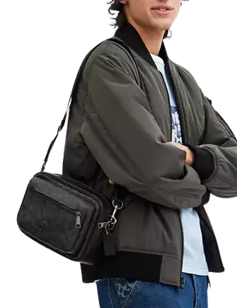 Coach Elias Signature Canvas Crossbody Bag for Women - Stylish & Compact Purse for Everyday Use, Travel & Shopping