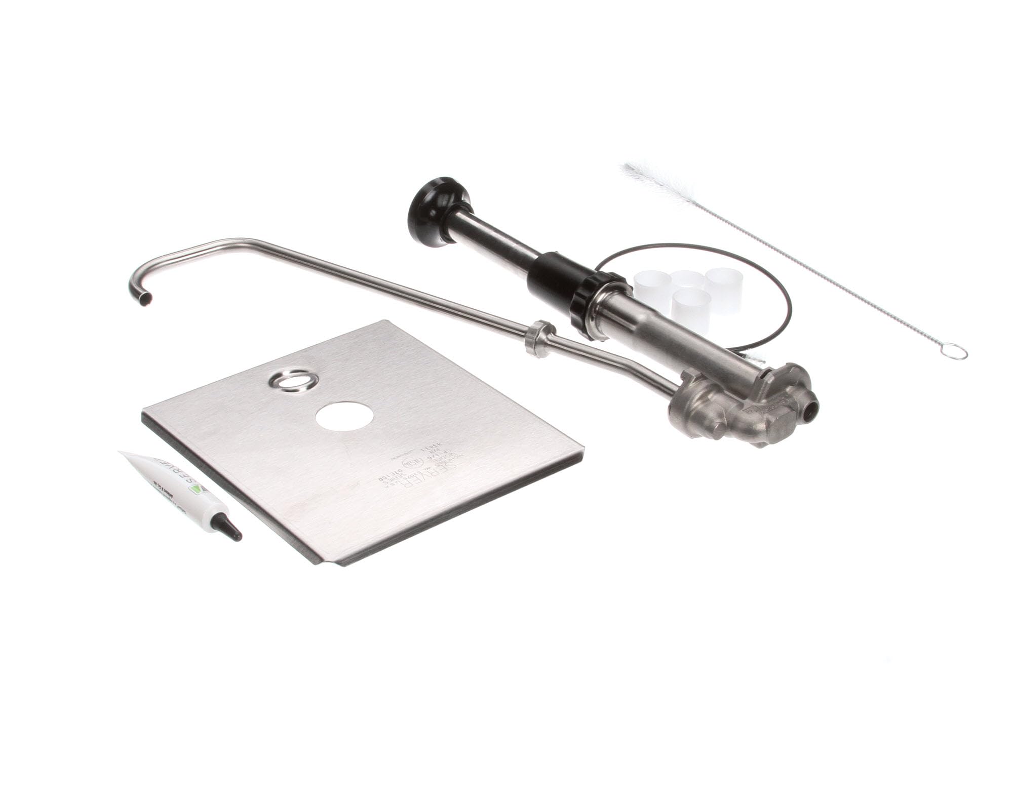 CP-1/6 Tall Condiment Pump - 18/8 Stainless Steel Commercial Grade Dispenser for Ketchup, Mustard & Syrup - Perfect for Restaurants, Diners & Food Trucks